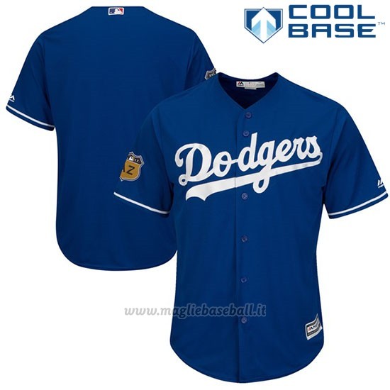 Maglia Baseball Uomo Los Angeles Dodgers 2017 Allenamento Primaverile Cool Base